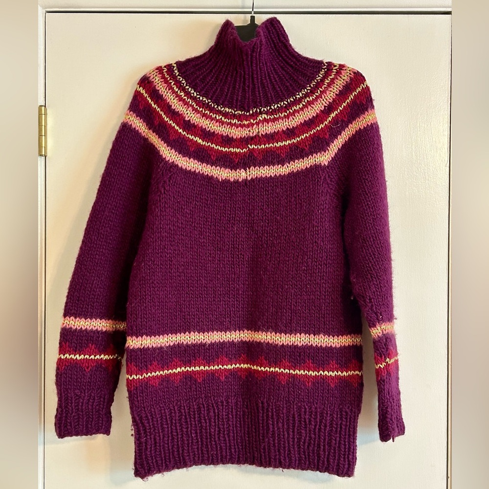 🤯 Rare Find! Rajneesh International Commune Sweater**Osho**Wild Wild Country